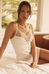 Hanky Panky I Do Embroidered Lace Satin Chemise In Neutral