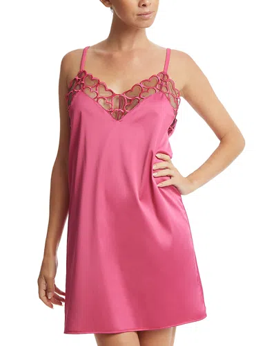 Hanky Panky I Heart You Chemise In Black/pink