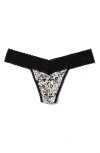 Hanky Panky Dreamease Printed Original Thong Pr681004 In Spotted