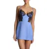 Hanky Panky X Lexi Wood Katrina Mini Dress Denim In Blue