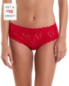 Hanky Panky Signature Lace V-front High Cut Briefs Red