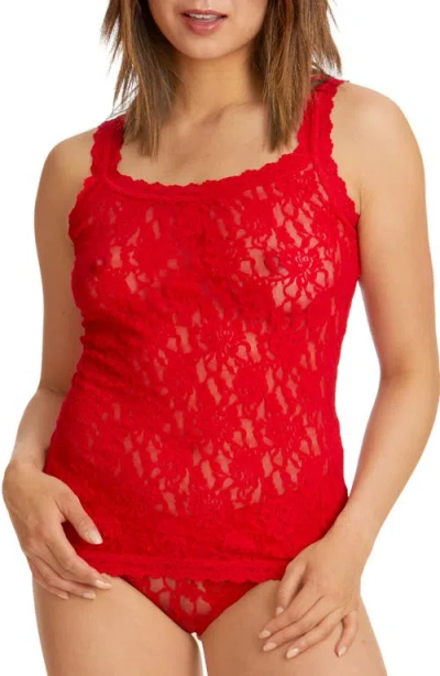 Hanky Panky Lace Camisole In Red