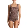 Hanky Panky Printed Signature Lace Classic Cami In Animal Print