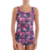 Hanky Panky Printed Signature Lace Classic Cami In Tis The Season Blue