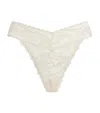 Hanky Panky Signature Lace Original Rise Thong Fortune Cookie In Ivory