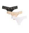 Hanky Panky Lace Low-rise Thong In Brown