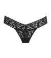 Hanky Panky Lace Low-rise Thong In Black