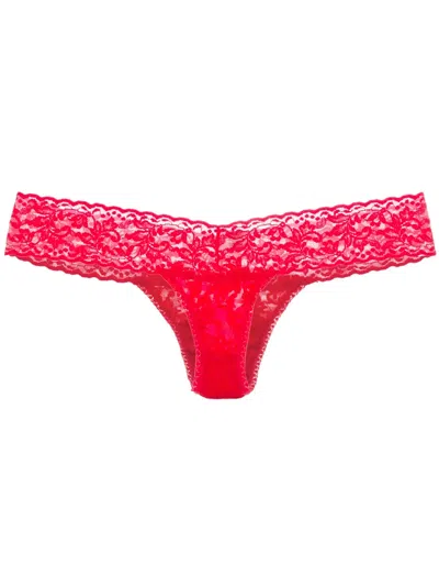 Hanky Panky Lace Thong In Red