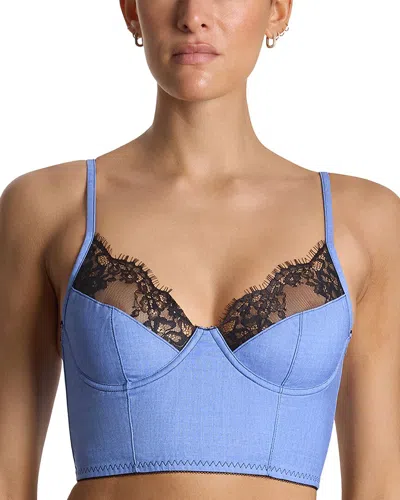 Hanky Panky Longline Bra In Blue