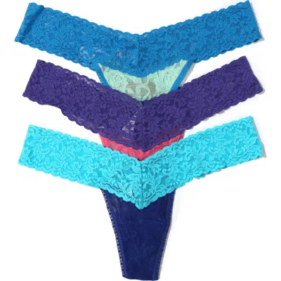 Hanky Panky Low Rise Lace Thong In Multi