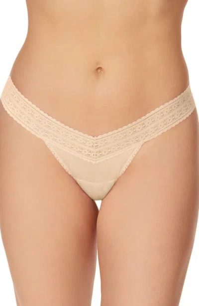 Hanky Panky Low Rise Lace Trim Thong
