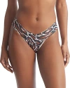 Hanky Panky Low-rise Printed Lace Thong In Natural Rythm