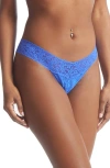 Hanky Panky Low Rise Thong In Blue Solace