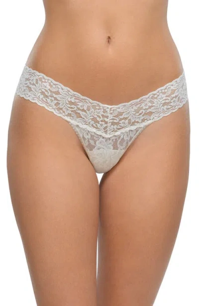 Hanky Panky Low Rise Thong In Ivory