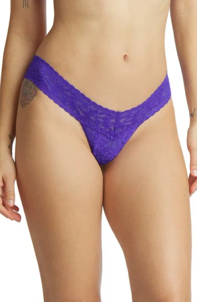 Hanky Panky Low Rise Thong In Majestic Purple
