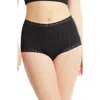 Hanky Panky Mellowluxe™ High Waist Boyshorts In Black