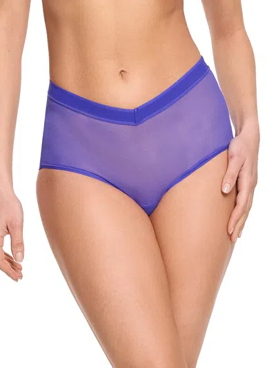 Hanky Panky Mesh Boyshort In Blue