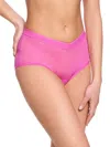 Hanky Panky Mesh Boyshort In Pink
