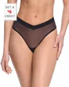 Hanky Panky Mesh High Cut Thong Panties