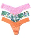 HANKY PANKY HANKY PANKY MIX LOW RISE THONG 3 PACK