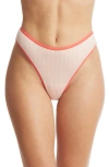 Hanky Panky Movecalm Natural Rise Thong In Red