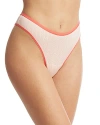 Hanky Panky Movecalm Natural Rise Thong In Sweet Nothing/wild Card