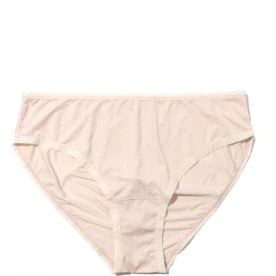Hanky Panky Movecalm Ruched Back Briefs In Pearl/marsmallow