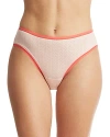 Hanky Panky Movecalm Natural Rise Thong In Sweet Nothing/wild Card