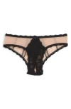 Hanky Panky After Midnight Crotchless Bikini Lingerie 252112 In Neutral