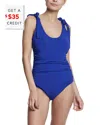 Hanky Panky Scoop One-piece Swimsuit In Poolside (blue-solid)