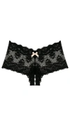 Hanky Panky Open Gusset Brief In Black
