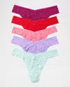 HANKY PANKY ORIGINAL LACE SIGNATURE LACE THONG 5-PACK