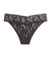 Hanky Panky Original Lace Thong In Brown
