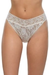 Hanky Panky Original Rise Lace Thong In Ivory