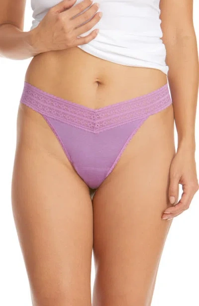 Hanky Panky Original Rise Lace Trim Thong