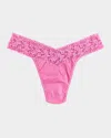 Hanky Panky Cotton With A Conscience Original-rise Thong In Chateau Rose Pink