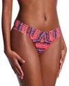 Hanky Panky Printed Signature Lace Original Rise Thong In Dip Dye