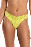 Hanky Panky Original Rise Thong In Yellow