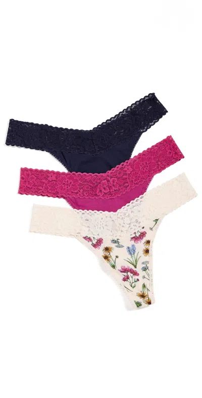 Hanky Panky Original Rise Thong 3 Pack Multi