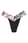 Hanky Panky Original Rise Thong In Granite/wild Thistle
