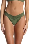 Hanky Panky Original Rise Thong In Green
