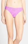 Hanky Panky Daily Lace V-kini In Hibiscus Bloom