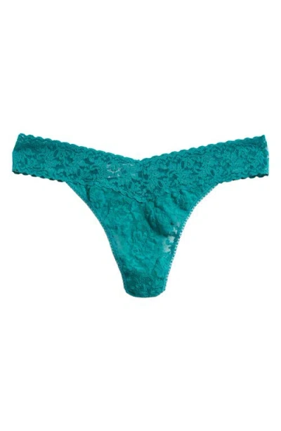 Hanky Panky Women's Signature Lace Low Rise Thong In Northern Lights Green