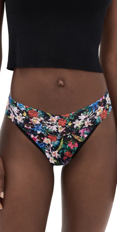 Hanky Panky Original Rise Thong Panties Hypnotic In Multi