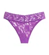 Hanky Panky Signature Lace Original Rise Thong Candied Violet Purple Sale In Purple