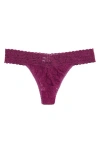 Hanky Panky Original Rise Thong In Sugar Plum (red)