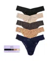 Hanky Panky Original-rise Thongs, Set Of 5