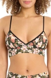 Hanky Panky Padded Lace Bralette In Neutral