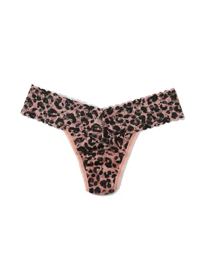 Hanky Panky Petite Size Printed Signature Lace® Thong In Animal Print