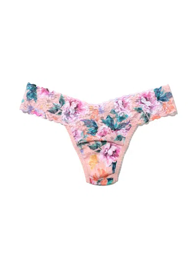 Hanky Panky Print Low Rise Thong In Multicolor